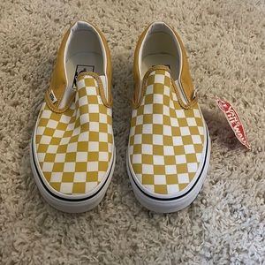 Checkered Yellow Vans